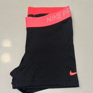 Nike Women's Black and Pink Shorts